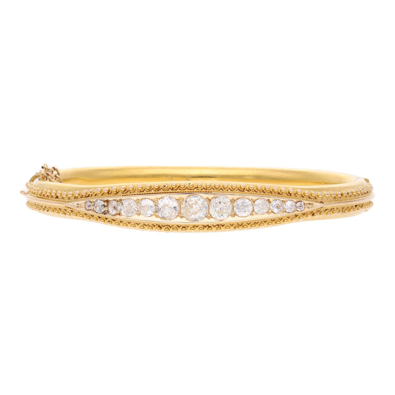 Antique 15ct Diamond Bangle