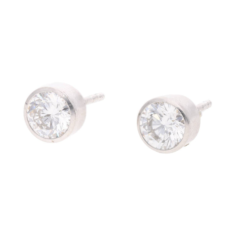 Platinum and Diamond Stud Earrings