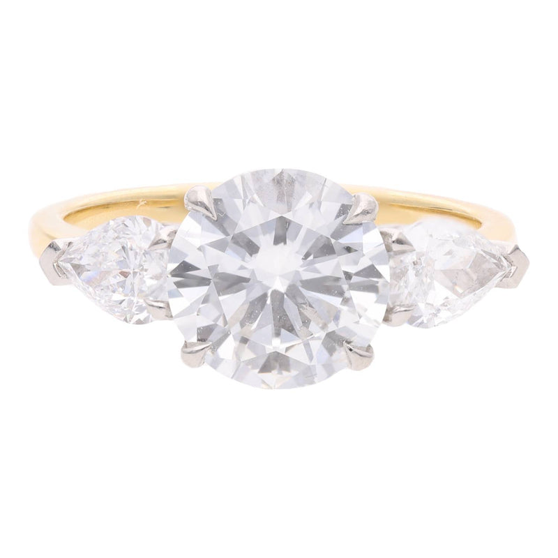 18ct Gold Platinum and Diamond Three Stone Ring