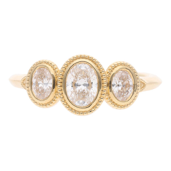 18ct Gold and Diamond Three Stone Ring