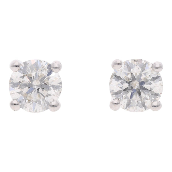 18ct White Gold and Diamond Stud Earrings