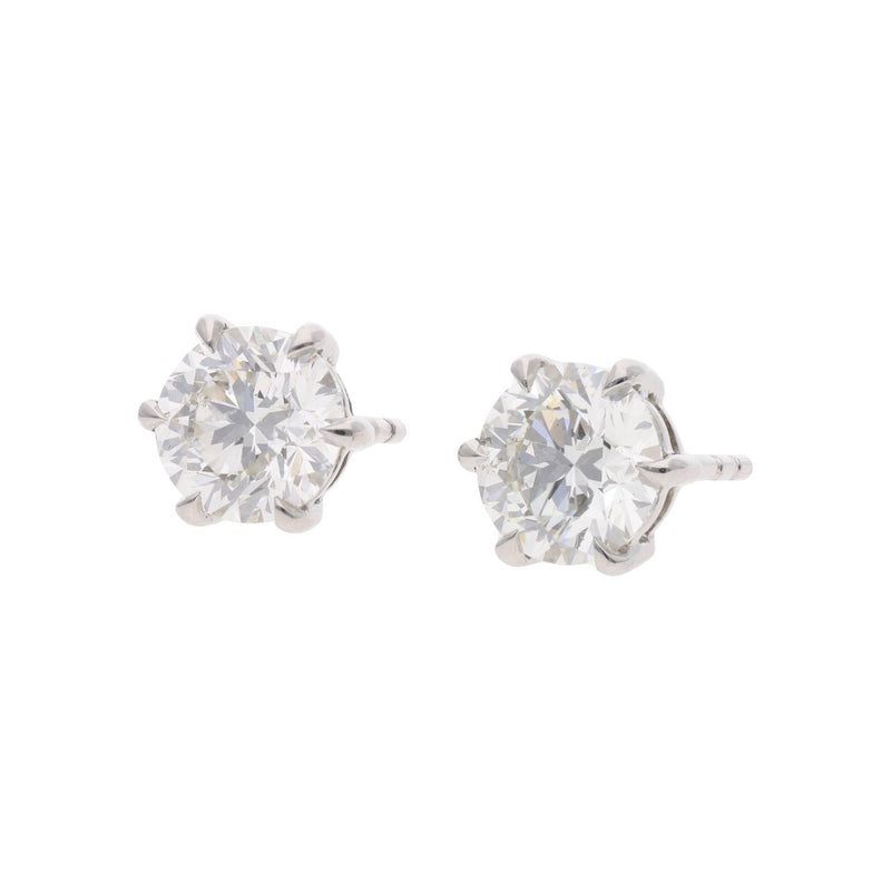 Platinum Diamond Stud Earrings