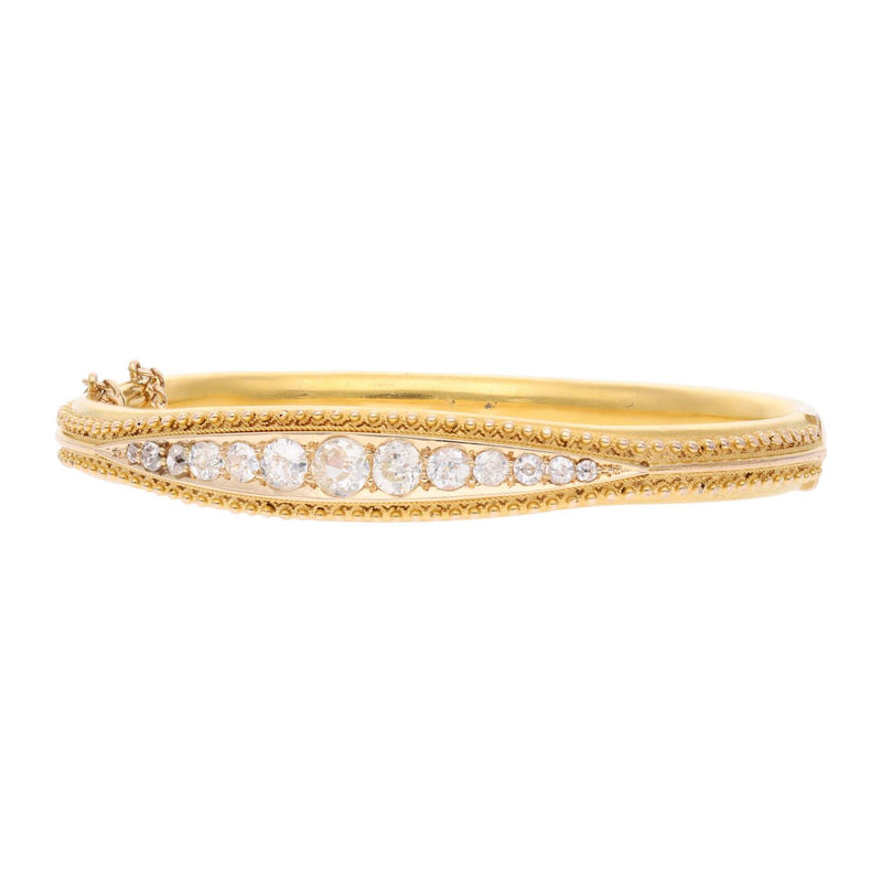 Antique 15ct Diamond Bangle