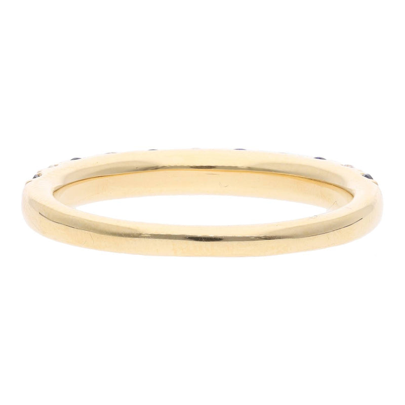 18ct Gold Sapphire and Diamond Half Eternity Ring