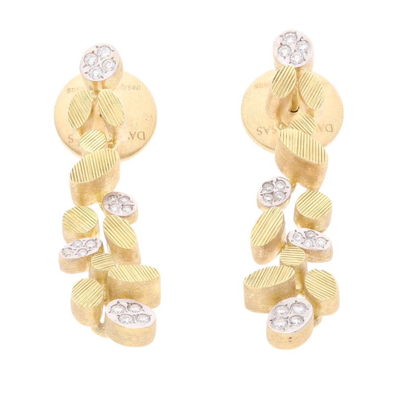 18ct Gold and Diamond David Rosas Earrings