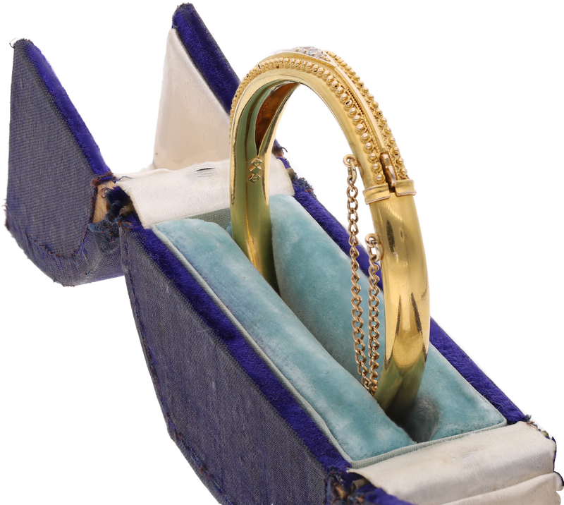 Antique 15ct Diamond Bangle