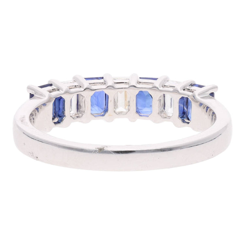 18ct White Gold Sapphire and Diamond Ring