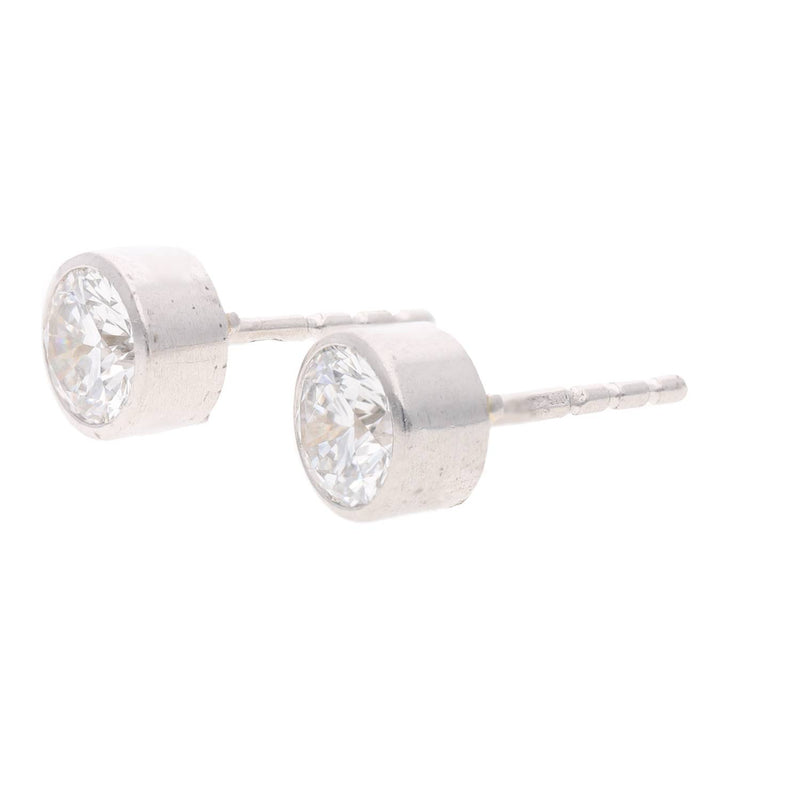 Platinum and Diamond Stud Earrings