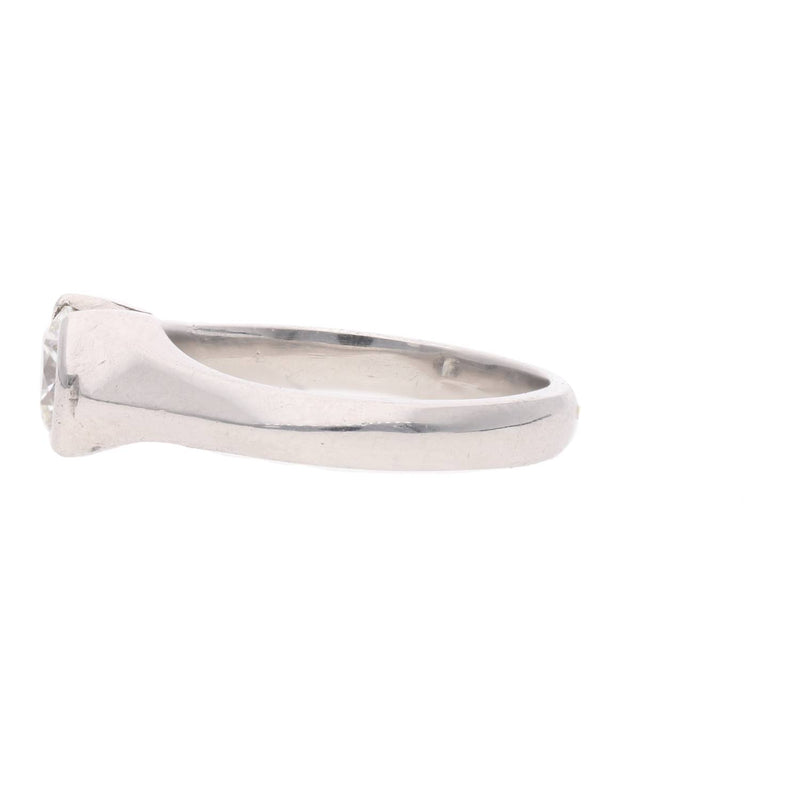 Platinum and Diamond Single Stone Ring