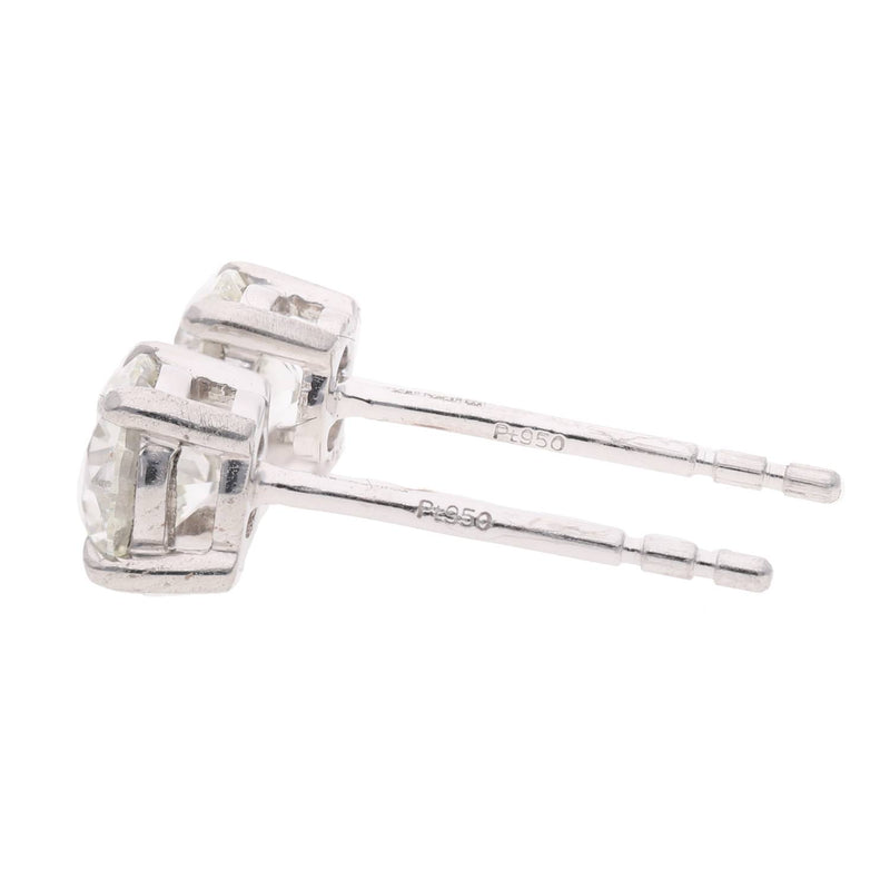 Platinum and Diamond Stud Earrings