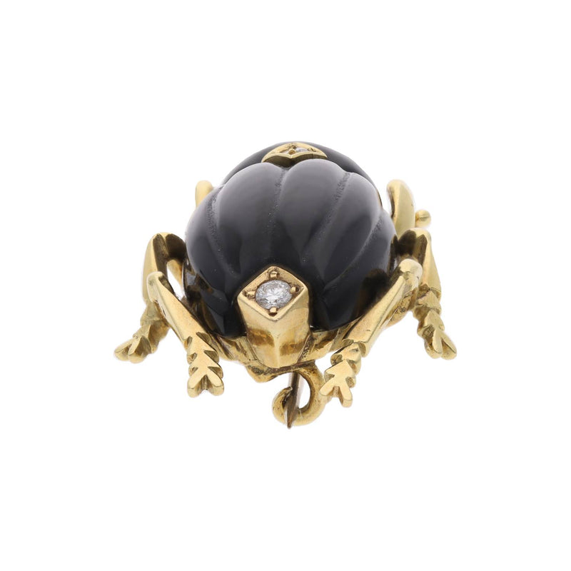 18ct Multi Gem Beetle Brooch