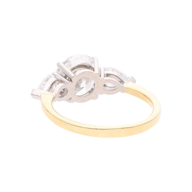 18ct Gold Platinum and Diamond Three Stone Ring