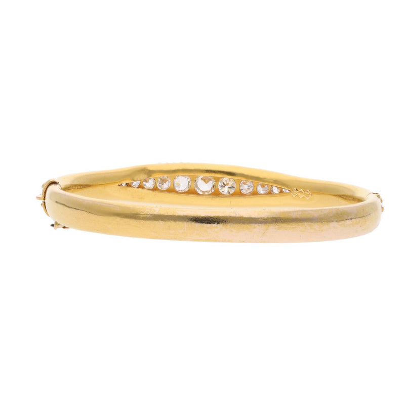 Antique 15ct Diamond Bangle
