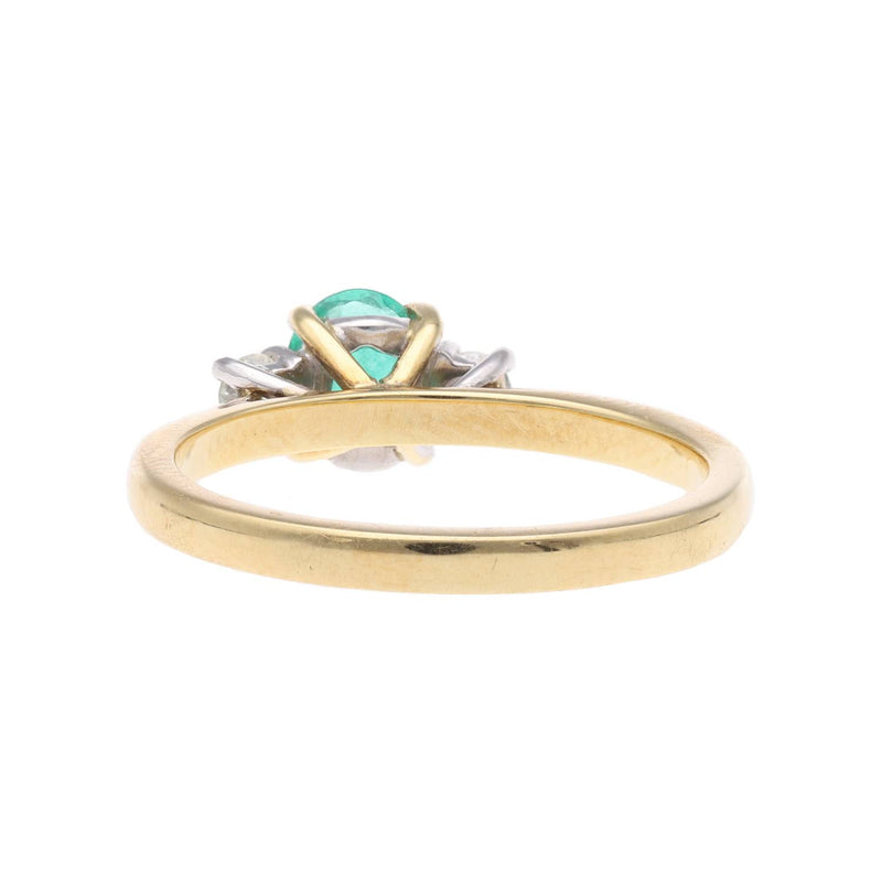 18ct Gold Emerald and Diamond Ring