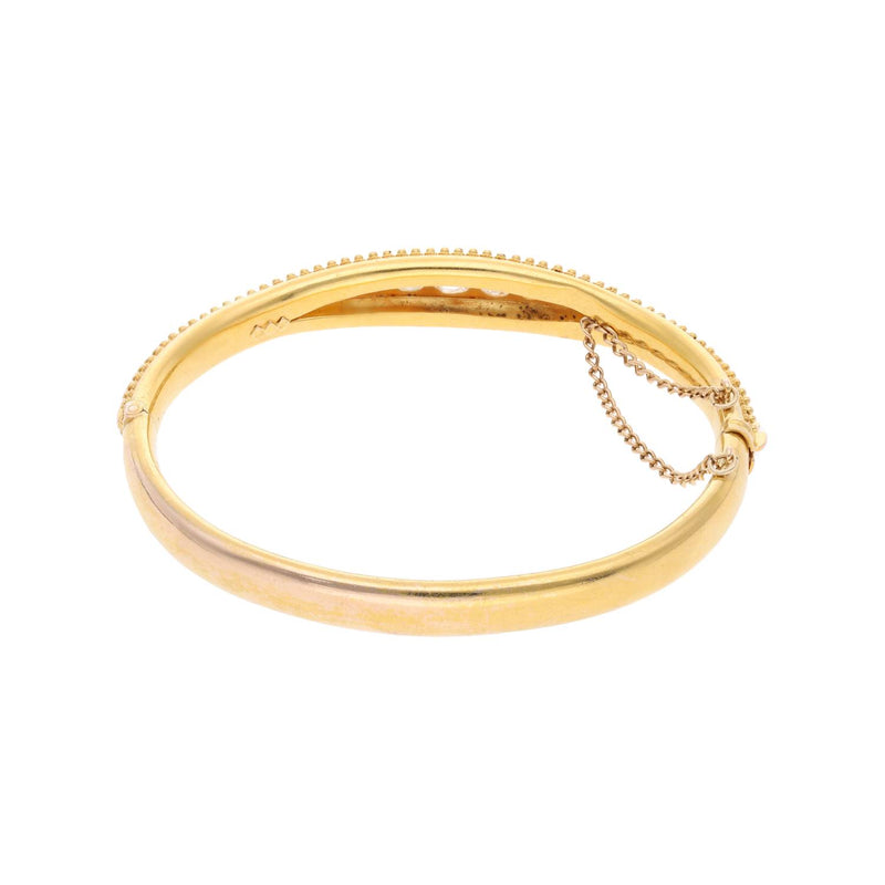 Antique 15ct Diamond Bangle