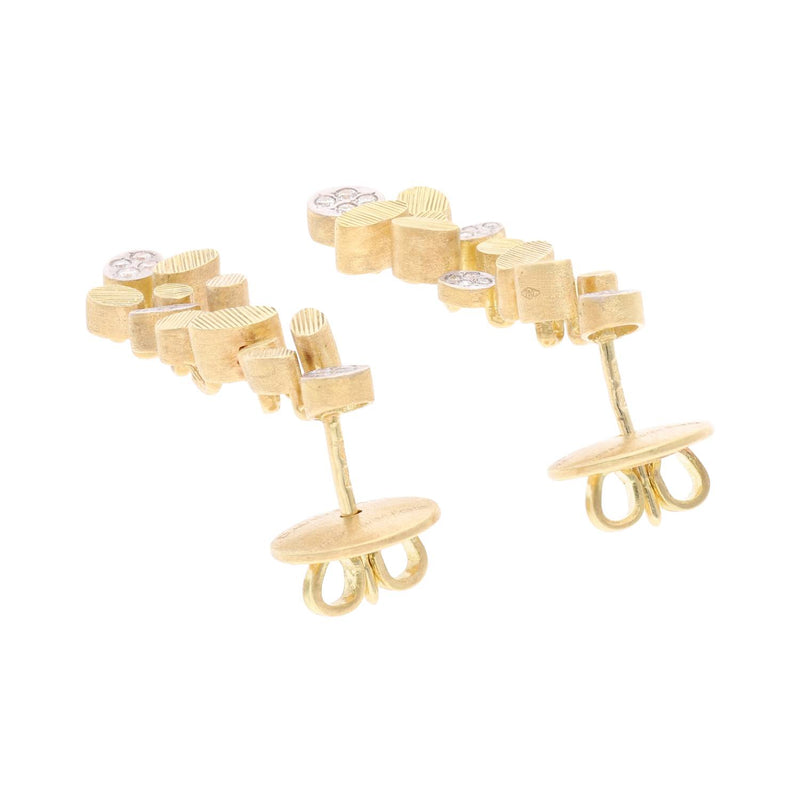 18ct Gold and Diamond David Rosas Earrings