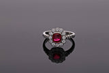 Spinel and Diamond Cluster Ring
