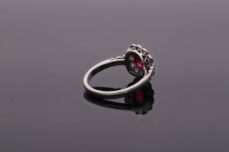 Spinel and Diamond Cluster Ring