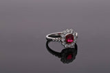 Spinel and Diamond Cluster Ring