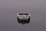 Platinum Diamond Three Stone Ring