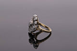 Victorian 18ct Gold and Diamond Cluster Ring