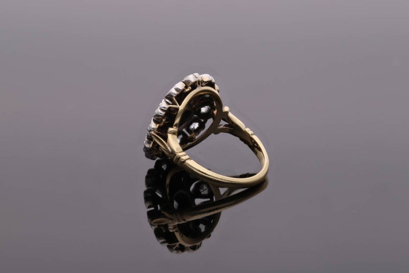 Victorian 18ct Gold and Diamond Cluster Ring