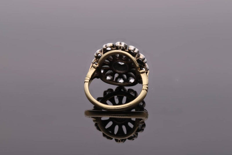 Victorian 18ct Gold and Diamond Cluster Ring