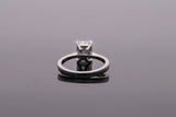 Platinum Emerald Cut Diamond Ring