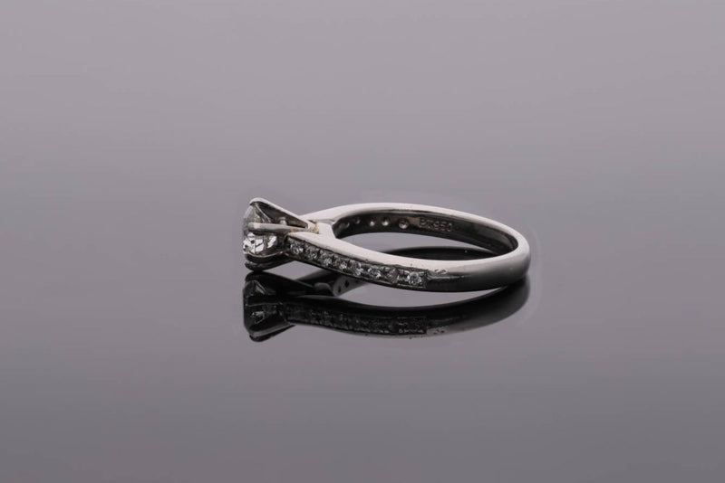 Platinum and Diamond Solitaire Ring