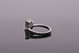 Platinum Emerald Cut Diamond Ring