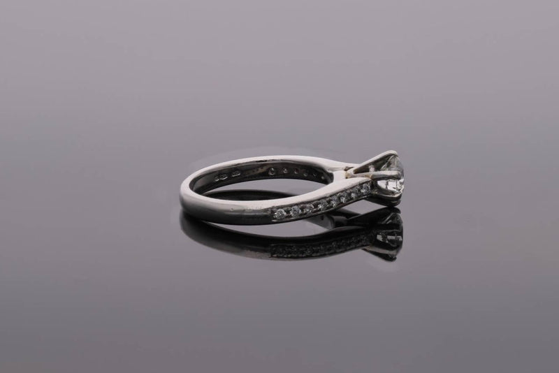 Platinum and Diamond Solitaire Ring