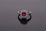 Spinel and Diamond Cluster Ring