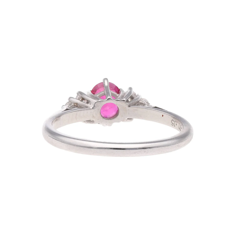 18ct White Gold Ruby and Diamond Ring