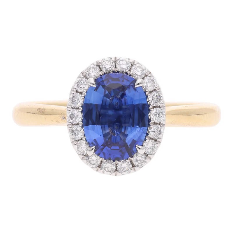 18ct Gold Sapphire and Diamond Ring