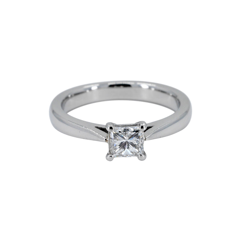 Princess Cut Single Stone Diamond Ring