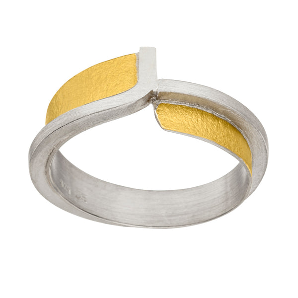 MANU SILVER & GOLD RING