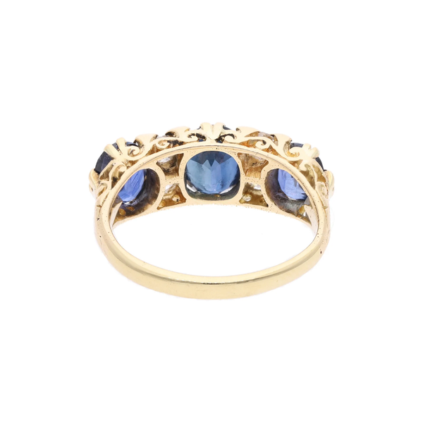 18ct Gold Sapphire and Diamond Ring