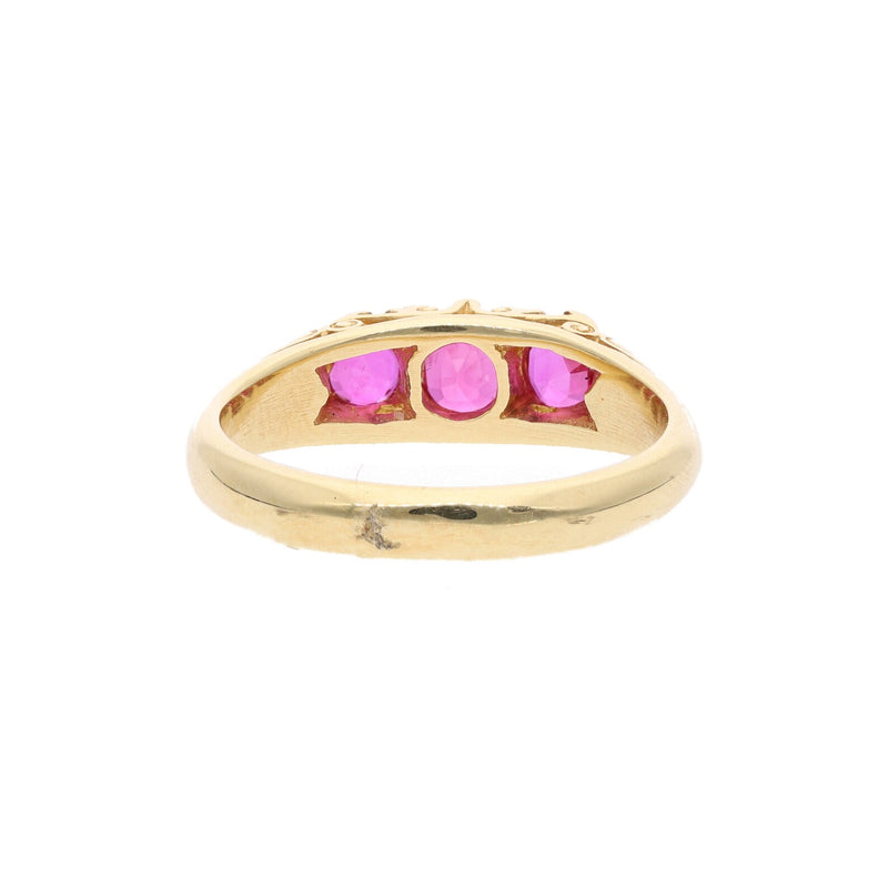 18ct Gold Ruby and Diamond Ring