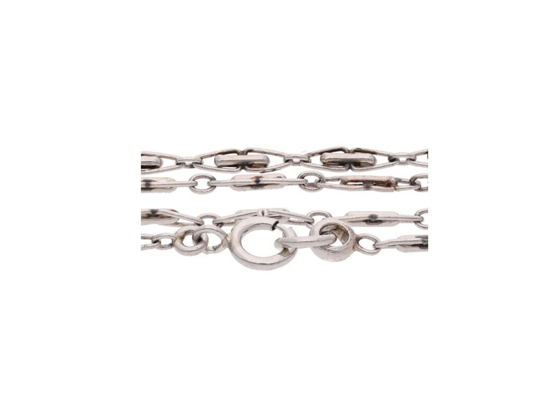 Platinum and Diamond Cross Necklace