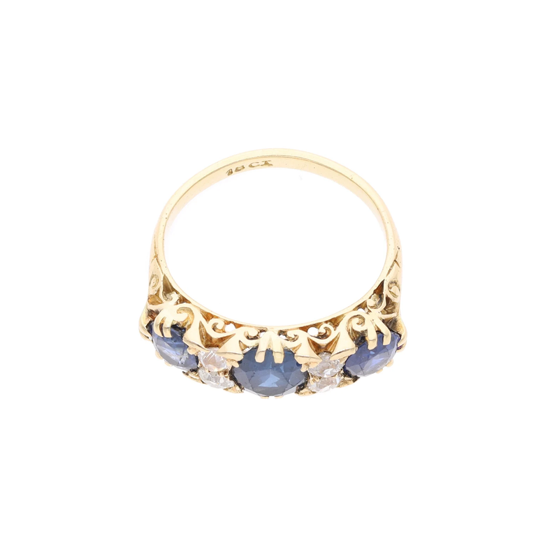18ct Gold Sapphire and Diamond Ring