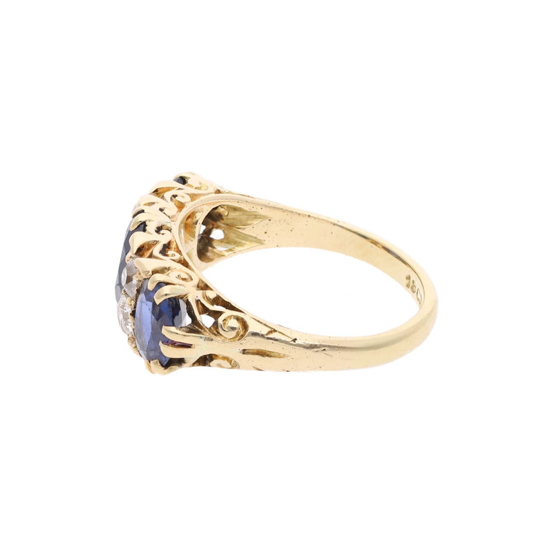 18ct Gold Sapphire and Diamond Ring