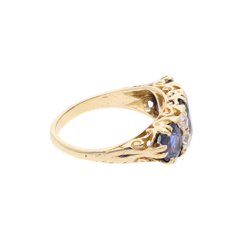 18ct Gold Sapphire and Diamond Ring