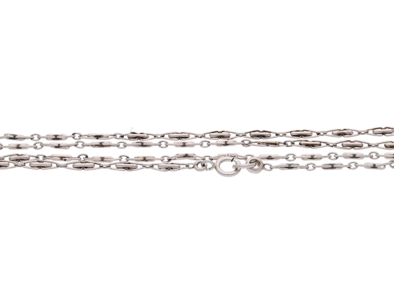 Platinum and Diamond Cross Necklace