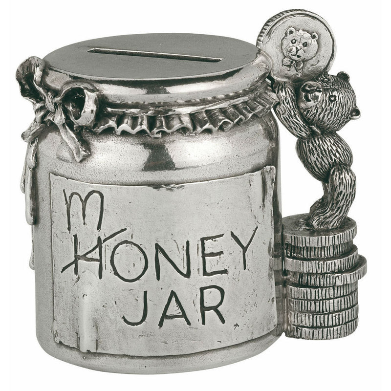 Pewter Coin Box - MONEY JAR